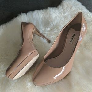 Miu Miu Patent Leather Platform Pumps